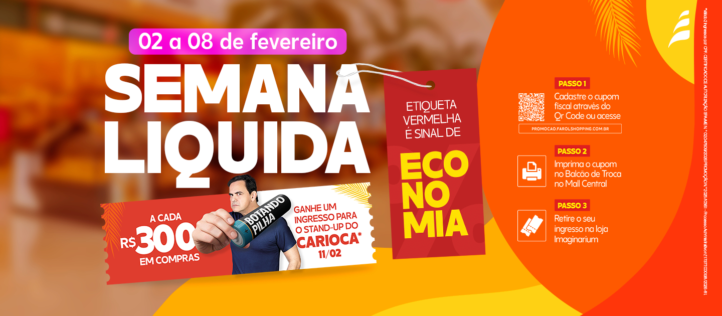 Semana líquida –  Stand-up do Carioca
